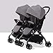 Produktbild HWG-GAOYZ Sportkinderwagen Kinderwagen Zwillinge Aluminiumlegierung Ultraleichtes Falten Kann Sitzen Kann Landschaft Regenschirm,Gray