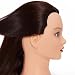 Hairginkgo 26"- 28" Cosmetology Mannequin Manikin Synthetic Fiber Training Head Doll Head with Clamp (Dark Brown)