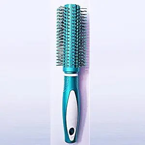Awesome Round Rolling Blue color Comb Hair roller Brush For Men And Women | pack of 1