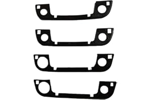 YUCKMZ Türgriffdichtung aus Gummi Außerhalb Tür Griff Dichtung Dichtungen kompatibel mit BMW E36 E34 E32 Z3 3 5 7 92-99 Serien Türgriff-Gummidichtungen 51218122441 51218122442 4 Stücke