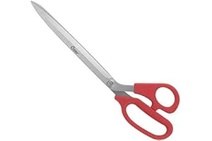 Clauss 18190 Ciseau, angulaire, ciseau tapissier, 29,3 cm, rouge