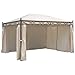 Produktbild Pavillon RIVOLI 3×4 Meter écru Stahl grau, Plane PVC-beschichtet Gartenmöbel Gartenpavillon Luxuspavillon