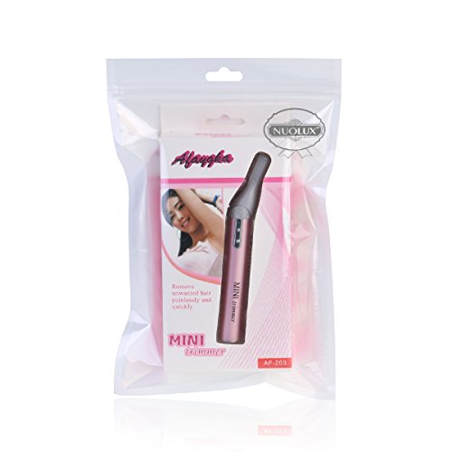 NUOLUX Augenbrauentrimmer, elektrische Gesichtsbehaarung Augenbrauen Trimmer Rasierklinge (rosa) - 6