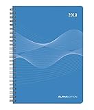 Wochenplaner PP-Einband blau 2019 - Kalender-Ringbuch A5 / Cheftimer A5 - Ringbindung - 1 Woche 2 Seiten - 128 Seiten by 
