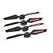 Price comparison product image 2 Pairs Programmable LED Flash Word Propeller CW CCW Props Low Noise Self-locking Blade for DJI Mavic Pro / Platinum