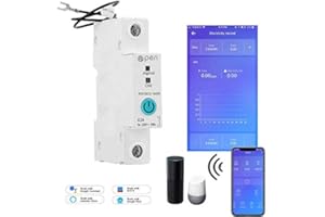 WEBN Ewelink App 1P 63A Rail DIN WiFi Energy Meter Intelligent Power Consumption kWh Circuit Breaker Switch