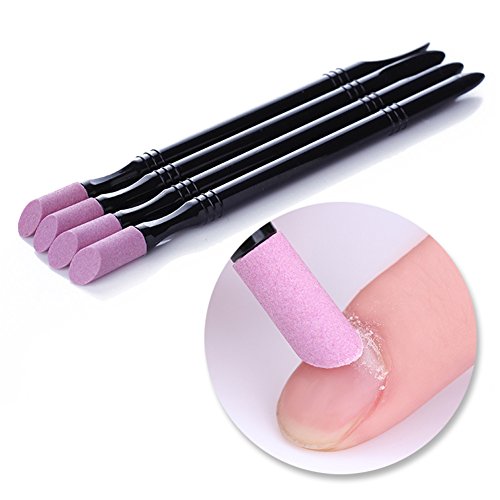 Born Pretty 1 Doppel Quarz Nagelhautentferner waschbar Pusher die abgestorbene Haut Trimmer Maniküre Nail Art Werkzeug - 6