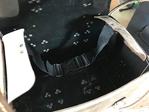 ORLETANOS Loki Brown Gepäckkoffer kompatibel mit Roller Sissybar Tasche Leder HD Harley Davidson Yamaha Suzuki Honda Kawasaki Chopper Gepäck Werkzeugtasche Case Topcase Koffer Satteltaschen