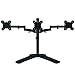 Produktbild Freistehender Dual Arm Monitor Tischständer Voll Einstellbare Halterung Für Drei Bildschirme Bis Zu 69cm(69cm) 22lbs(10kg) Gewicht Pro Arm Mit ±15° Neigung 360° Drehung Und 180° Herausziehbarem Schwenkarm Max VESA 100x100 Suptek ML6463