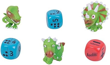 ZooBooKoo Dino Dice Numbers & Dots - Level 1 - Mental Mathematics Games