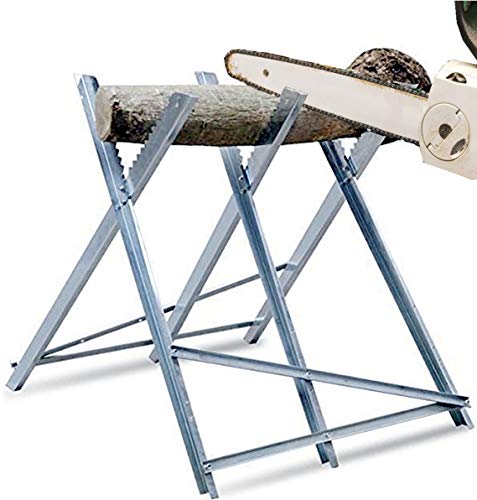 Preisvergleich Produktbild Sägebock Kettensägebock Holzschneidebock klappbar Holzsägebock Sägegestell aus Stehlen für kettensägen Motorsäge brennholz, 150 kg Belastbarkeit