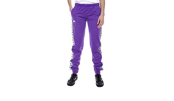 Kappa - 222 Banda Wrastoria - Viola/Nero/Bianco - Pantaloni Sportivi Donna  : Amazon.it: Abbigliamento