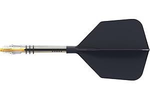 CUESOUL CUESUL Rost T19 Eje de dardo Integrado de Carbono y Vuelo de ala Grande, Conjunto de 3