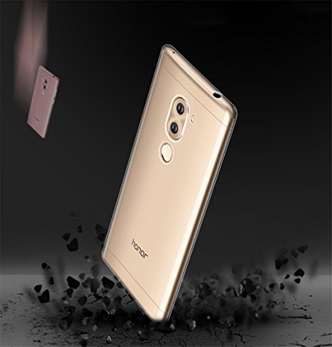 Honor 6X Hülle, Angozo TPU Silikon Schutzhülle Klar Transparent Handyhülle Durchsichtige Weich Case für Huawei Honor 6X - 8