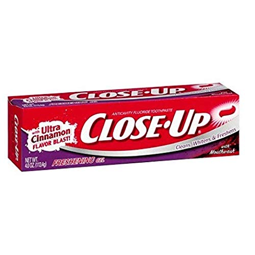 Close Up Regular Toothpaste, Cinnamon Red Gel , 4 Oz