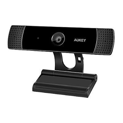 AUKEY Webcam 1080P Full HD avec Microphone Stéréo, Caméra Web pour Chat Vidéo et Enregistrement, Compatible avec Windows, Mac et Android (PC-LM1)