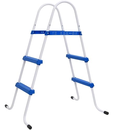 Échelle Double Pour Piscine Intex - 107cm - Marches Amovibles - Sécurité Enfant