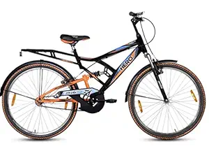 Hero Mig Double Shox 18 inch 26t Tubular Wheels Freeride Bike Mountain Bicycle for Unisex - Adult (Assorted)