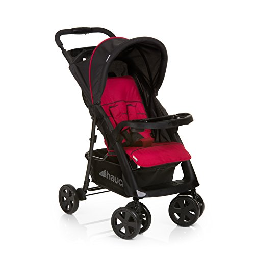 Hauck Shopper Comfortfold Pushchair - Black/Red