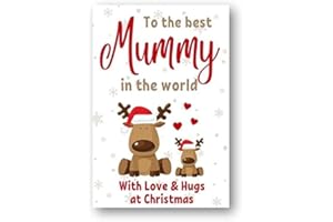 SECOND AVE GIFT COMPANY Second Ave Best Mummy Reindeer Children's Kids Christmas Xmas Holiday Festive Greetings Card