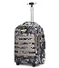 Produktbild METTE Big Wheels Camouflage wasserdichter Rollrucksack, 20-Zoll-Laptoprucksack mit Rollen, Trolley-Gepäck, für die Business School für Flugreisen 60L, Unisex