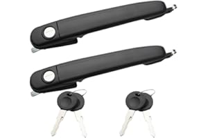 Merautop SJ Manija de puerta exterior delantera izquierda y derecha manija de puerta delantera reemplazo para Galaxy Mk11995-2006 Alhambra I Córdoba I Polo III Sharan Caddy Accesorios para coche #