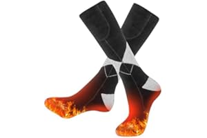 Pinuotu Heated Socks for Men Women, Rechargeable 3.7V 4000mAH Battery Operated Electric Heating Socks, Winter Cold Foot Warmers Thermal socks for Sport Outdoor and Sking, Hiking