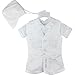 HELLO BABY Carters Newborn Baby Boy White Baptism Clothing Sets Formal Wear 100% Polyester 0684 (M)