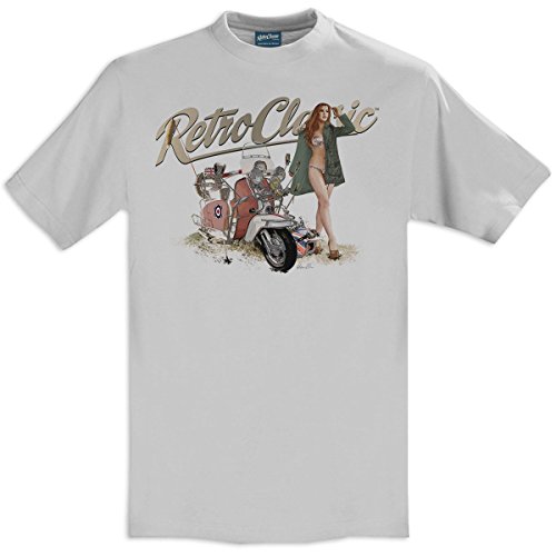 RETRO CLASSIC Retroclassic - Camiseta - para Hombre Gris Pacific Grey 40