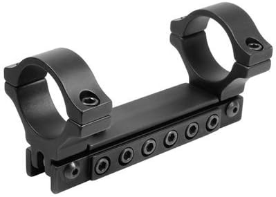 BKL 1-Pc Adjustable Scope Mount, 30mm Rings, 3/8 or 11mm Dovetail, Black