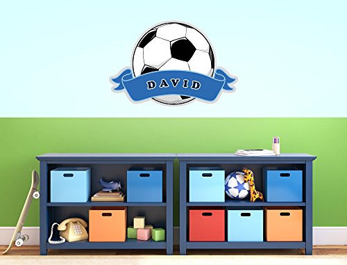 I-love-Wandtattoo ILWT-20-009 Kinderzimmer „Türaufkleber Fußball“ mit Name für Jungen - 2