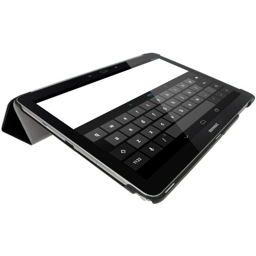 igadgitz Schwarz PU Ledertasche Hülle Smart Cover für Samsung Galaxy NotePRO 12.2″ SM-P900 mit Multi Winkelbetrachtung Stand + Auto Sleep/Wake + Displayschutzfolie - 6