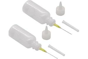 DANLAI 2pcs Applicateur Bouteilles D'aiguille De Précision Pointe D'aiguille De Colle Distributeur De Gouttes De Goutte 100ml Bouteille De Bouteille De Bouteille De Flux Alcool Ustenseur Manuel Nettoyeur De