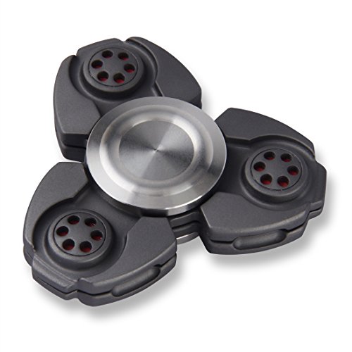Kictero Titanium Fidget Hand Spinner Toy Stress Reducer, Relief Anxiety Toy with Ultra Fast Bearings, Great Gift (Black) Kictero Titanium Fidget Hand Spinner Toy Stress Reducer, Relief Anxiety Toy with Ultra Fast Bearings, Great Gift (Black)