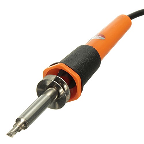 5PCS Brandmalerei Lötkolben Set, GOCHANGE Brandmalkolben mit 3 Tipps 30W 220-240V, Brandmalgerät Holz brennen Pen Set für Holz Leder Gravieren Skulptur, Orange - 2