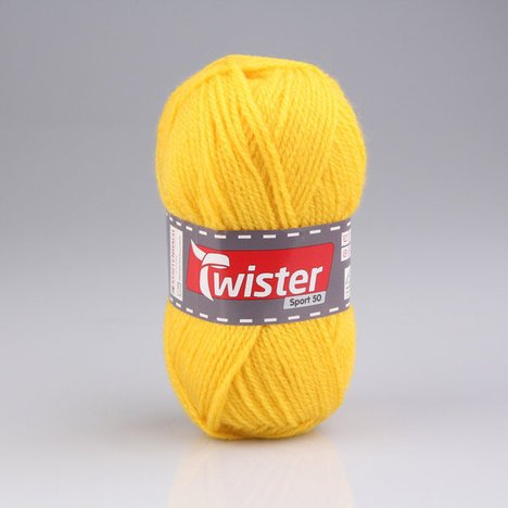ROLLER Wolle TWISTER SPORT 50 UNI – gelb – 50g - 2