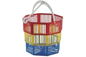 Tontarelli CESTINO PORTAMOLLETTE CESTOTTO Rondella con maniglia diametro 19 cm, altezza 17 cm