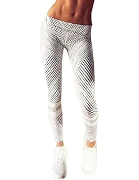 Damen Yoga Workout Gymnastik Leggings Fitness Sport Hose Von Xinan (L, weiß)