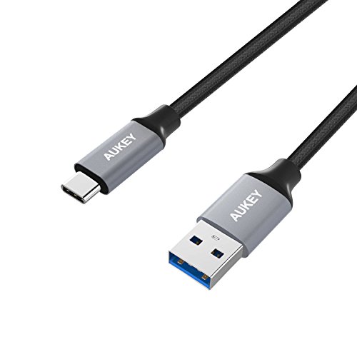 AUKEY Type C Ladekabel auf USB 3.0 [3 Stücke:1M * 3] mit Nylon [Neue Version] USB C Kabel für Type C Geräte wie MacBook Pro 2016 , Samsung Galaxy S8 , Google Chromebook Pixel usw. - 3