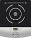 Price comparison product image Mia Prokitchen Glass Ceramic Stove Top cooking plate / induction stove plate 1800 W Induction Hob, for all standard Pots, 17 Temperature levels, LED Display, Black/Silver.