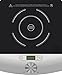 Price comparison product image Mia Prokitchen Glass Ceramic Stove Top cooking plate / induction stove plate 1800 W Induction Hob, for all standard Pots, 17 Temperature levels, LED Display, Black/Silver.