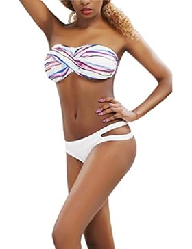 LHWY Bikini Donna Set Solido Nappa Costume Da Bagno Costumi