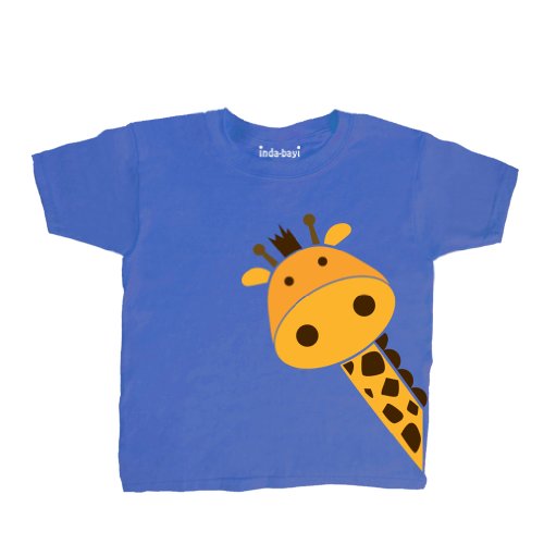 Inda-Bayi Baby-Toddler Heavy Cotton T Shirt - giraffe