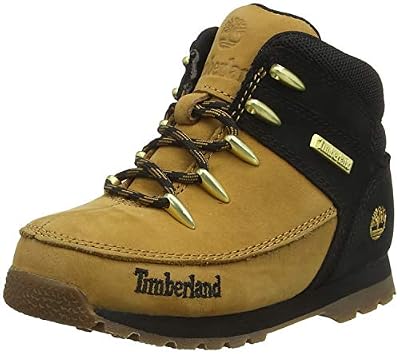Timberland Euro Sprint, Chaussures de Randonnée Basses Mixte Enfant, Jaune (Wheat Nubuck), 25 EU