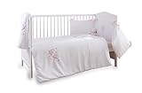 Clair de Lune Stardust Cot/ Cot Bed Quilt/ Bumper and Sheet Set (3 Pieces, Pink)