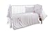 Clair de Lune Stardust Cot/ Cot Bed Quilt/ Bumper and Sheet Set (3 Pieces, Pink)