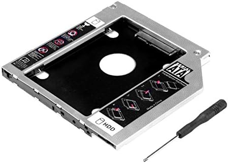 Emmaky SATA 2nd HDD HD Hard Drive Caddy Case for 9.5mm Universal Laptop CD / DVD-ROM Optical Bay