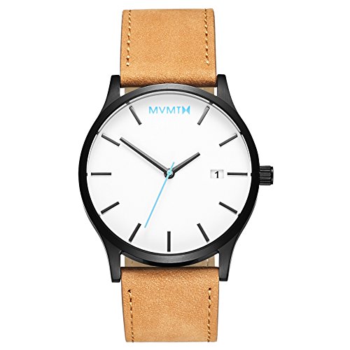 Quarzuhr Classic White / Black Tan Leather MM01-WBTL Quarzuhr Classic White / Black Tan Leather MM01-WBTL
