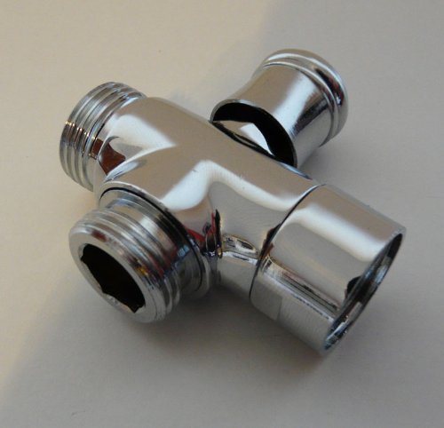 2-Wege Umstellventil für Aufputz. Ventil Umschalter 1/2 IG auf 1/2 AG (Ventil01)