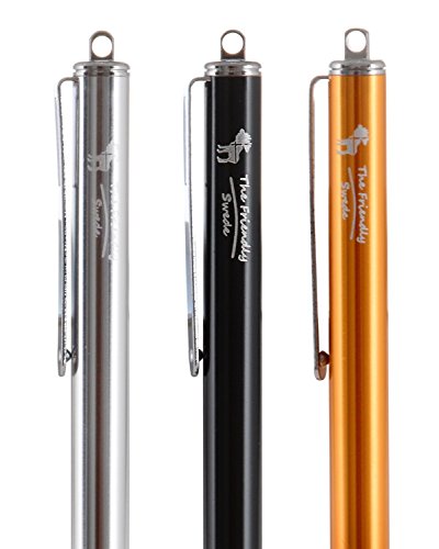 [3 Stück] The Friendly Swede Touchscreen-Eingabestift Stylus mit dünner Spitze, 3x Ersatzspitzen, 2x Anhängern und Reinigungstuch - 2